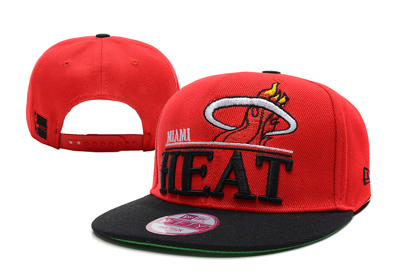 NBA Miami Heat NE Snapback Hat #97